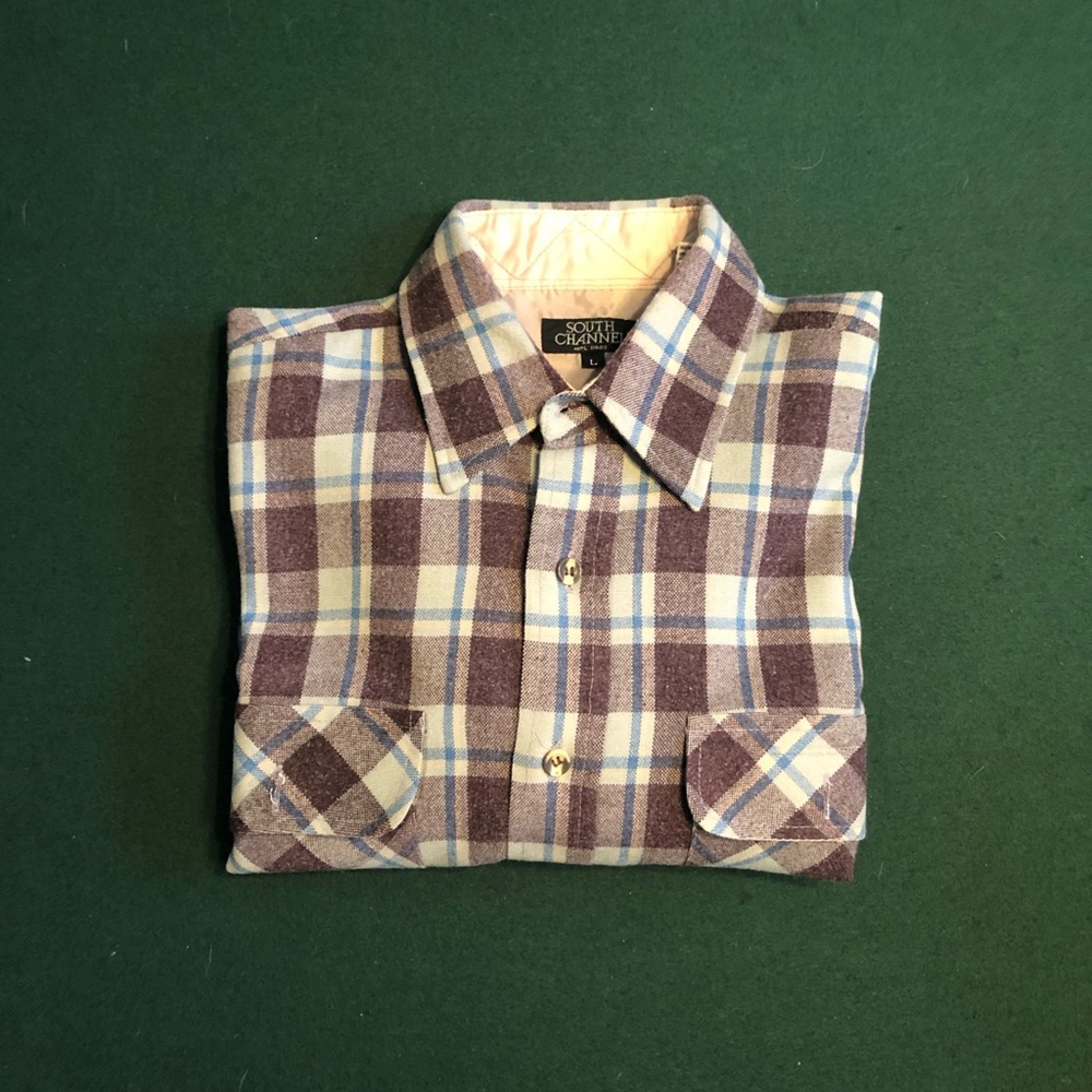 South Channel Plaid Shirt GUC